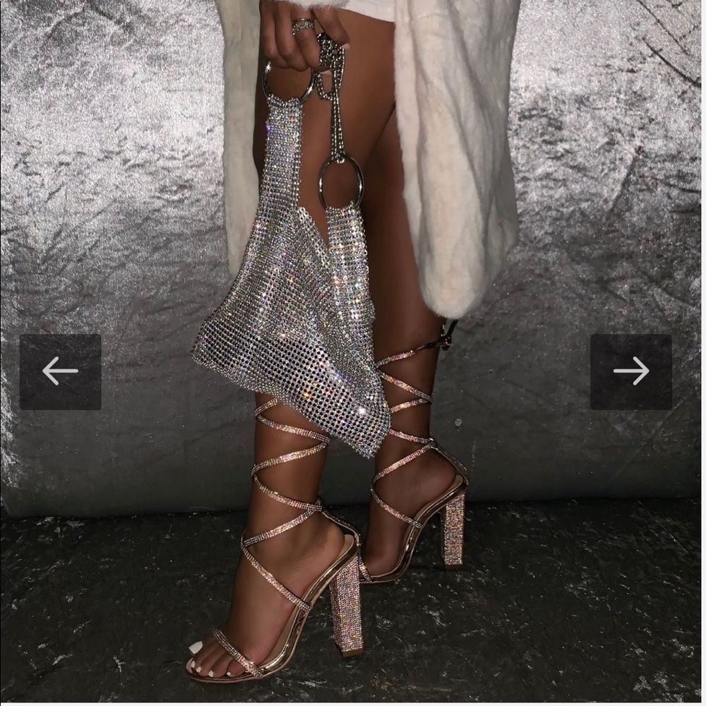 Aisha Rose Gold Strap Sandal